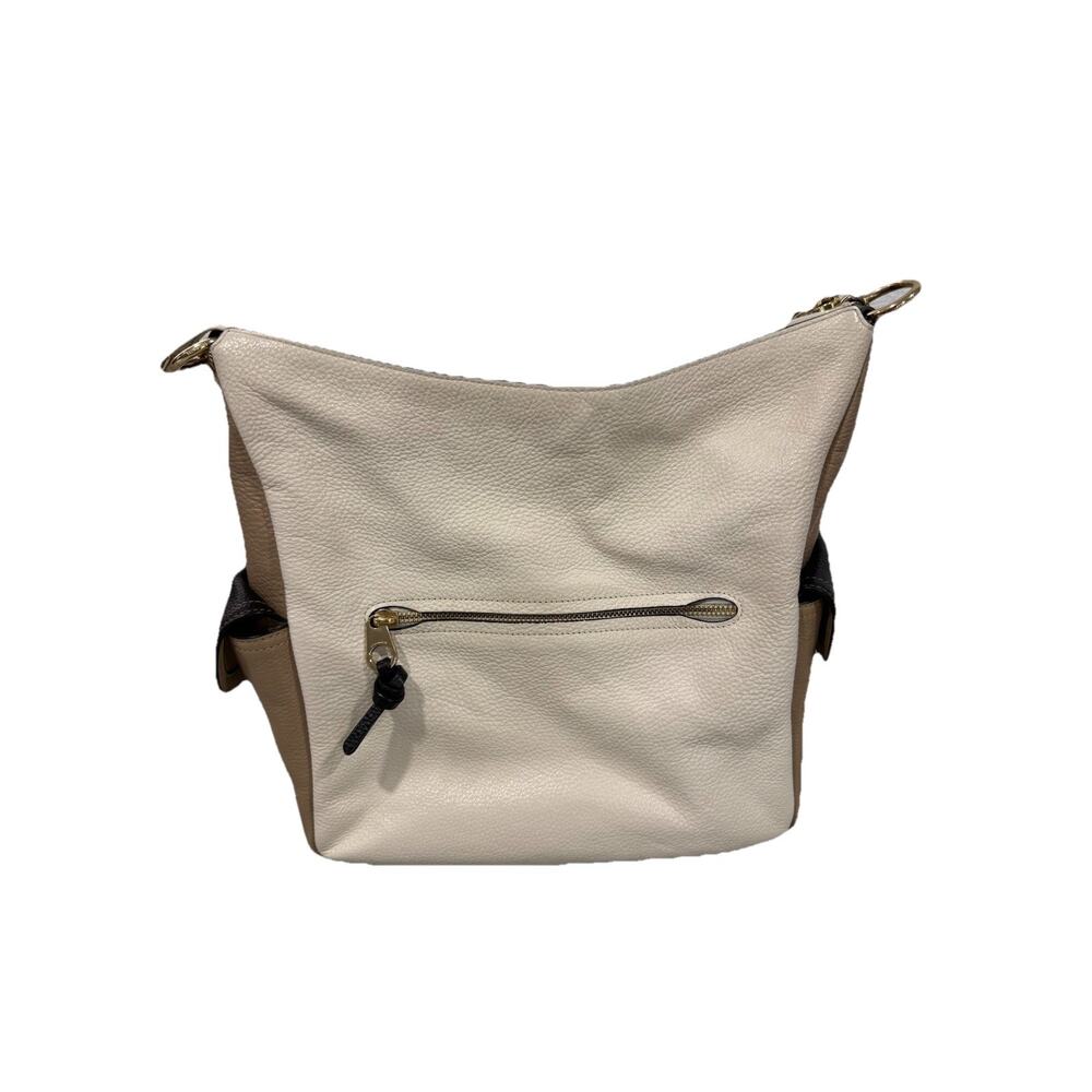 Coach Pennie In Colorblock Pebbled Leather Chalk Multi Shoulder Bag 6154 - Picture 5 of 12